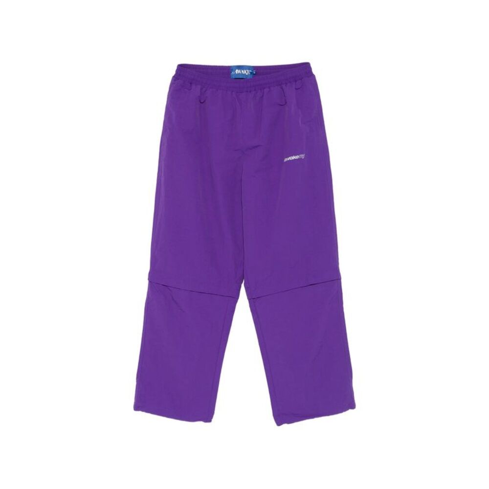 Awake Purple Trousers - Regular & Straight-Leg Trousers Men